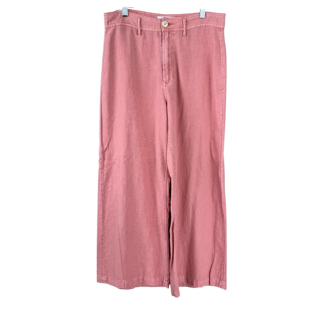 Dear John Audrey Wide Leg Cropped Linen Pant Size 29